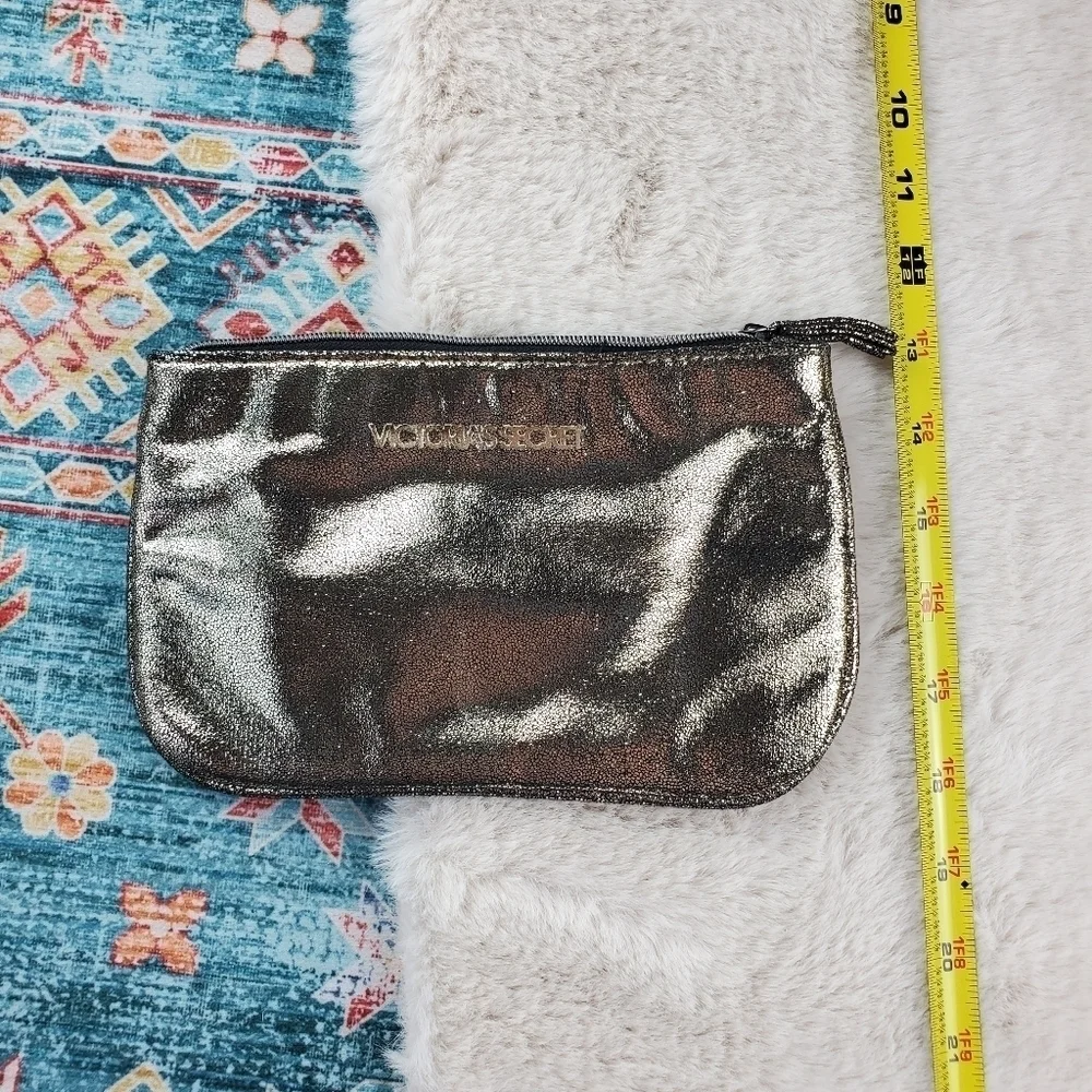 Victoria Secret Gold Cosmetic Bag